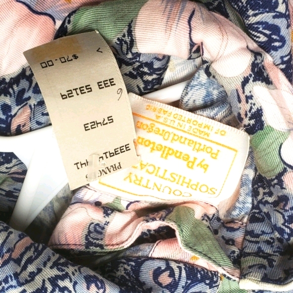 VTG Country Sophisticates Pendleton Women's Blouse - Picture 7 of 8